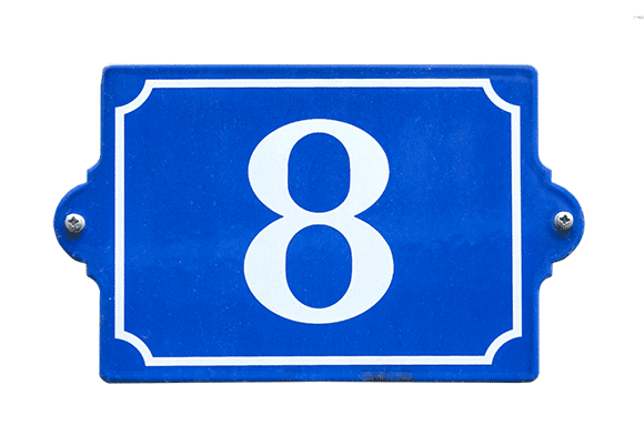 numerology 8 house