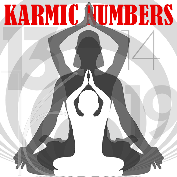 In numerology, 13, 14, 16, 19 are Karmic Debt numbers and each carries a specific burden. Download the World Numerology App to learn if you have any Karmic Debts in your numerology chart 